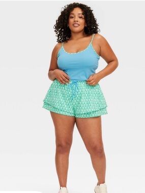 Roller Rabbit X Target Blue Scoop Neck Tank xxl